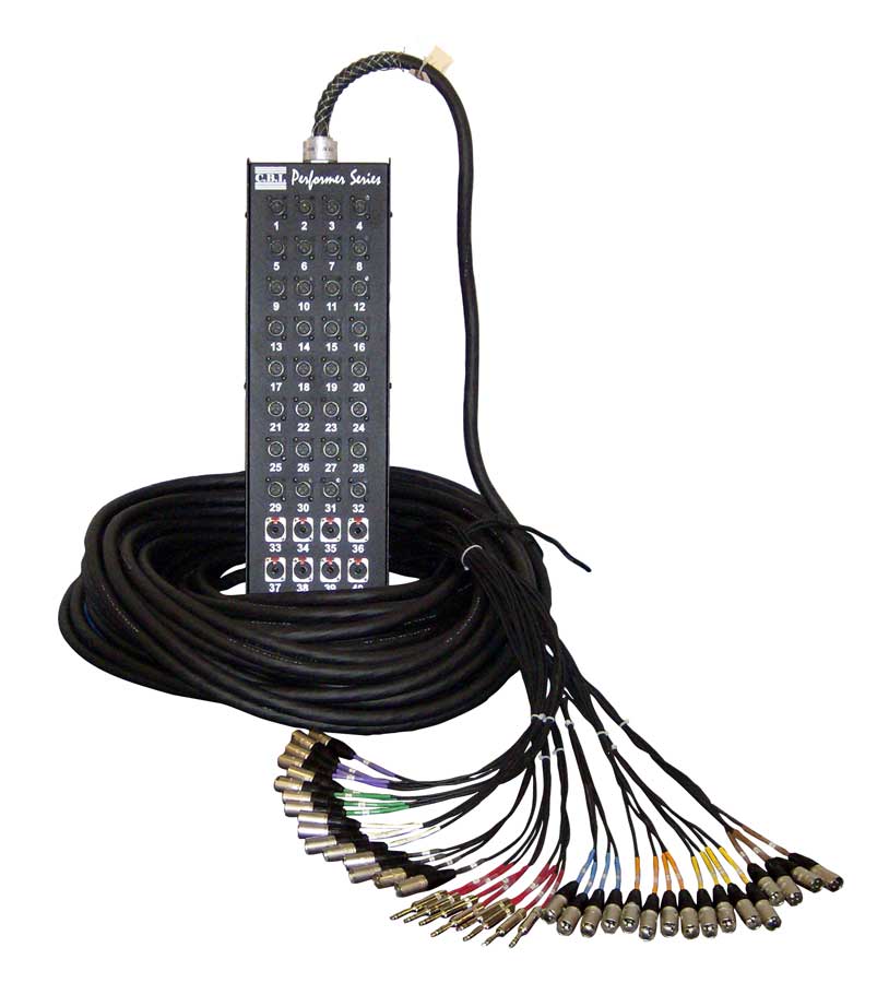 CBI CBI MCB40 Audio Snake with Neutrik Connectors, 32 by 8 (150 Foot)