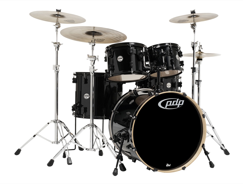 Pacific Drums Pacific Drums Concept Maple Drum Shell Kit, 5-Piece - Pearl Black
