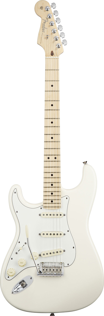 Fender Fender 2012 American STD Stratocaster Left-Handed Guitar, Maple - Olympic White