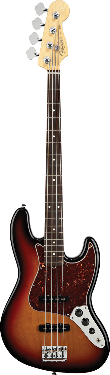 Fender Fender 2012 American Standard Jazz Electric Bass, Rosewood - 3-Color Sunburst