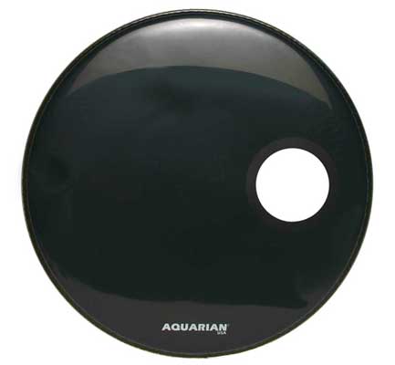 Aquarian Aquarian Regulator Ported Black Bass Drum Head (18