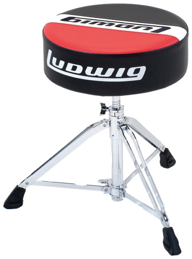 Ludwig Ludwig Atlas Classic Round Drum Throne - Red and Black