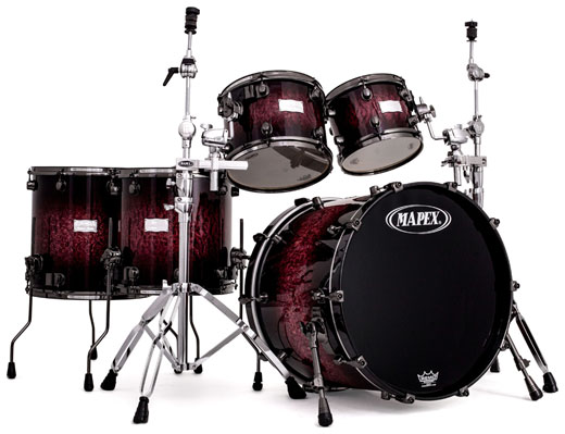 Mapex Mapex SWR628XB Saturn SE Drum Shell Kit, 5-Piece - Wine Burst