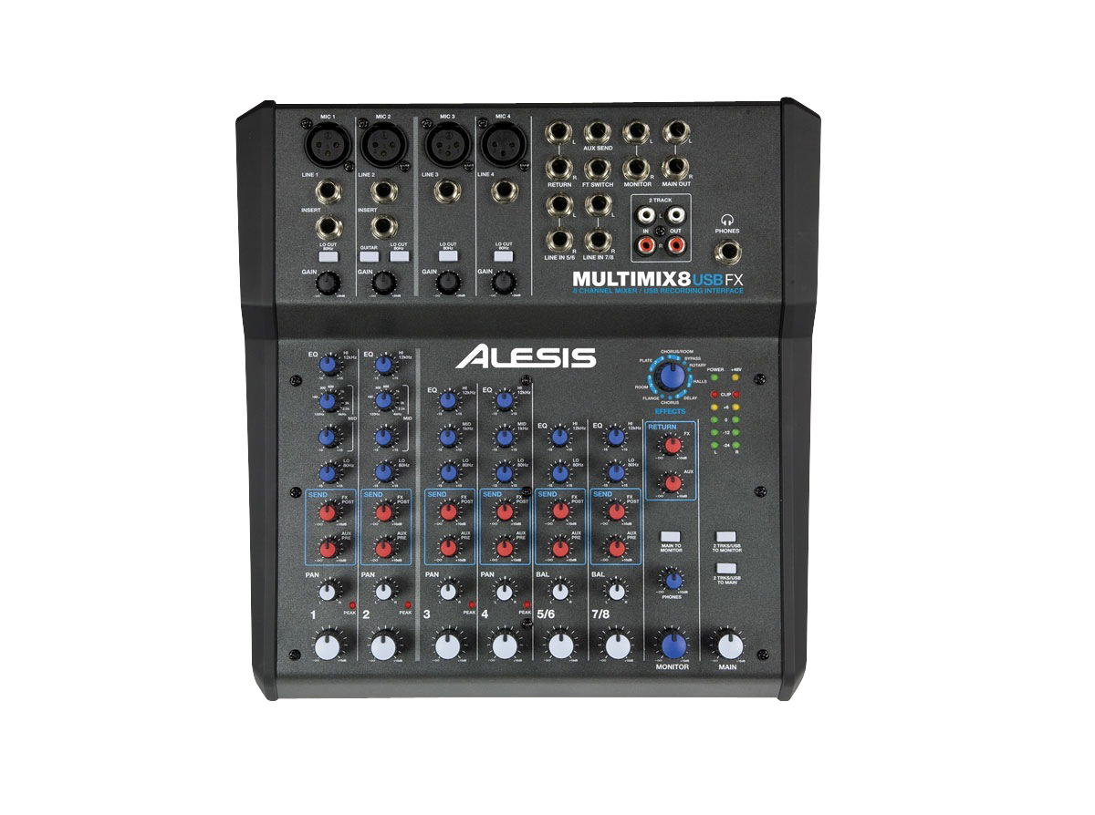Alesis Alesis MultiMix 8 USB FX 8-Channel Mixer