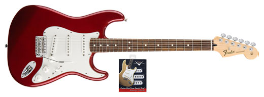 Fender Fender Standard Stratocaster Maple Electric Guitar and Texas Special Pickup Set - Candy Apple Red