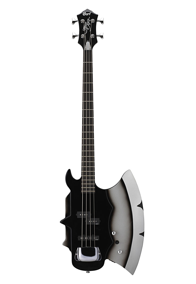 Cort Cort GSAXE2 Gene Simmons Electric Bass with Gig Bag - Black and Silver