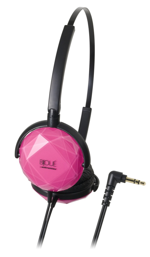 Audio-Technica Audio-Technica ATH-FW33 FashionFidelity BIJOUE Headphones - Pink