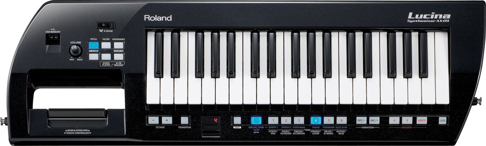 Roland Roland AX-09 Lucina 37-Key Shoulder Synthesizer - Black Sparkle