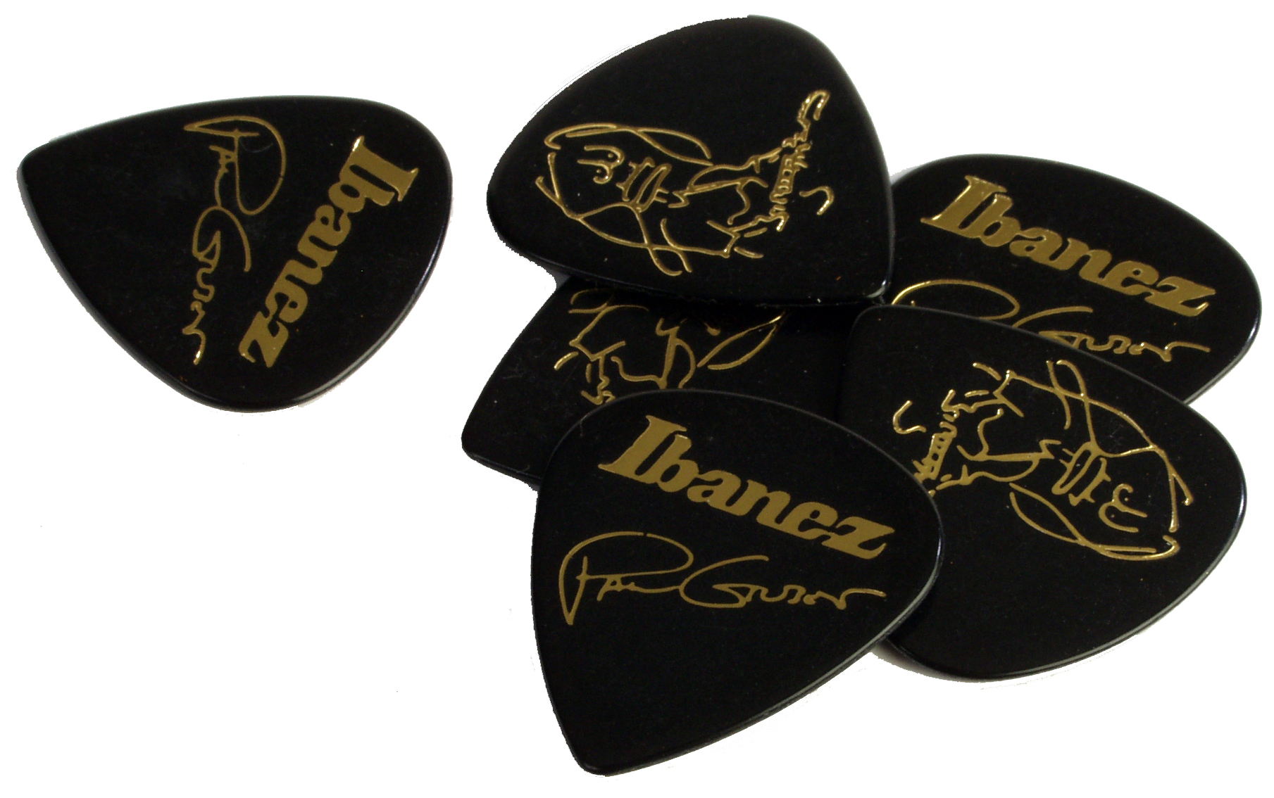 Ibanez Ibanez Paul Gilbert Signature Guitar Picks, 6 Pack - Black