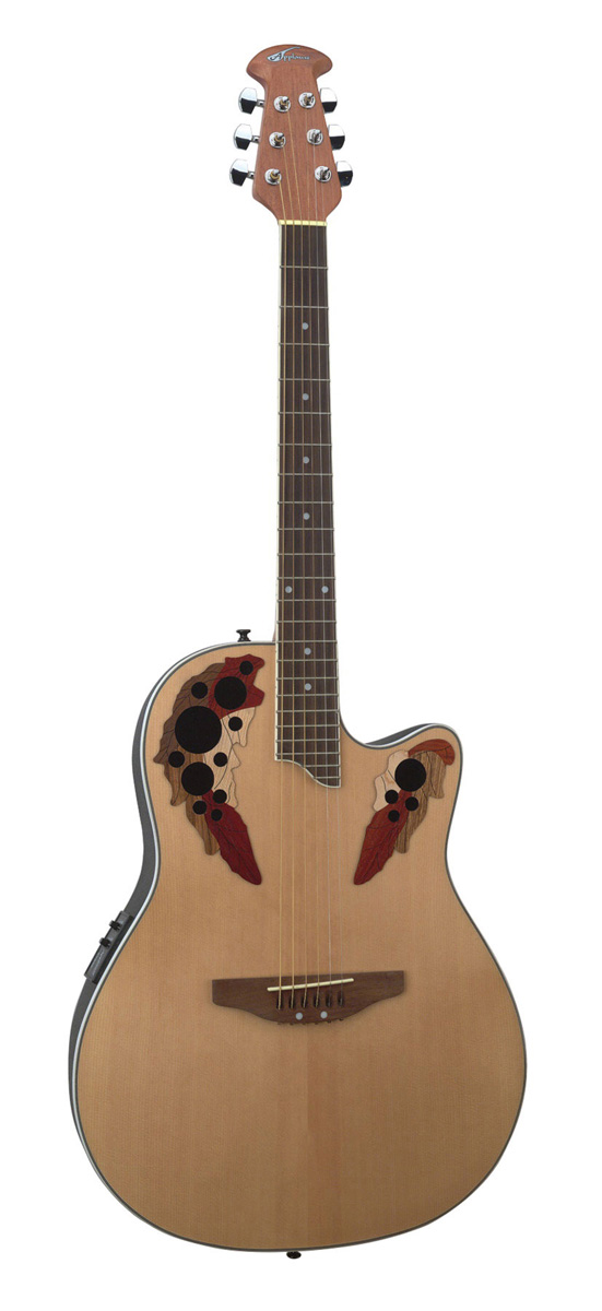 Applause by Ovation Applause AE128 Super-Shallow Bowl Acoustic-Electric Guitar - Natural