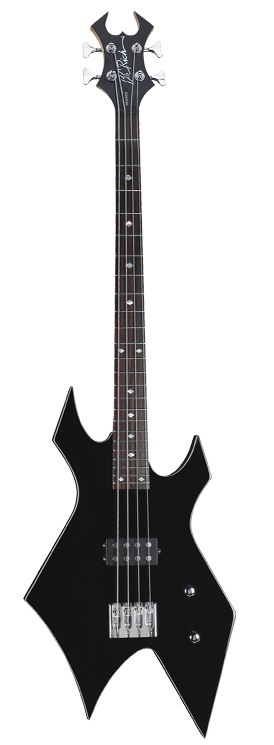 BC Rich B.C. Rich Revenge Warlock Flat-Top Electric Bass Guitar - Onyx