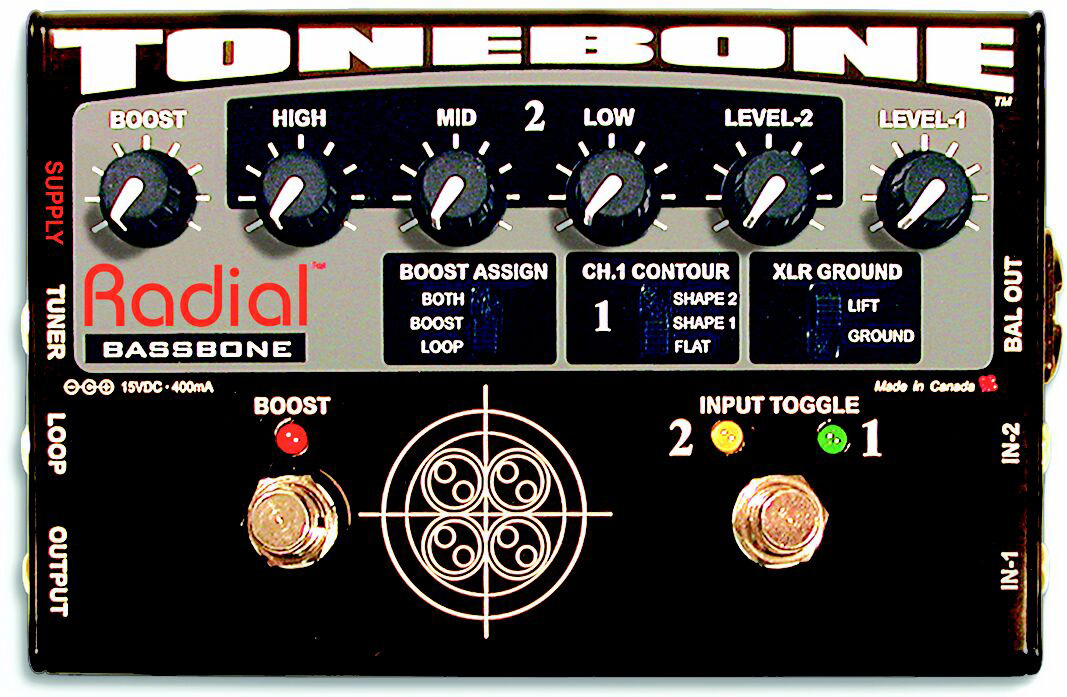 Radial Radial Tonebone Bassbone XLR DI Pedal, Balanced