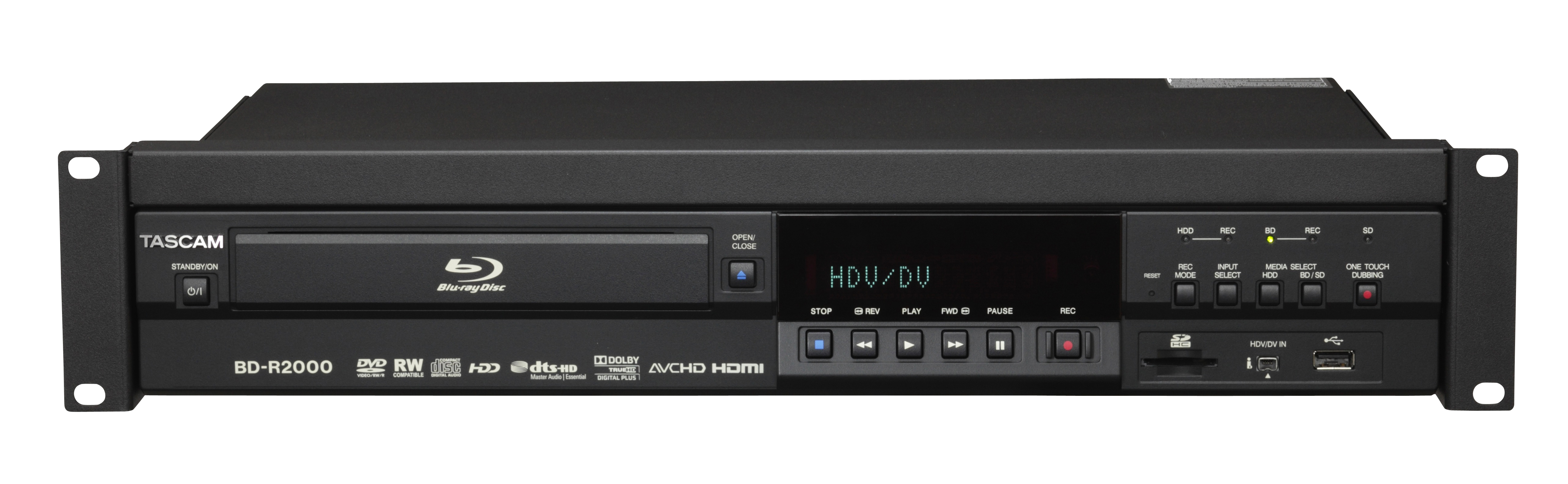 Tascam Tascam BD-R2000 DVD, HD, and Blu-Ray Recorder