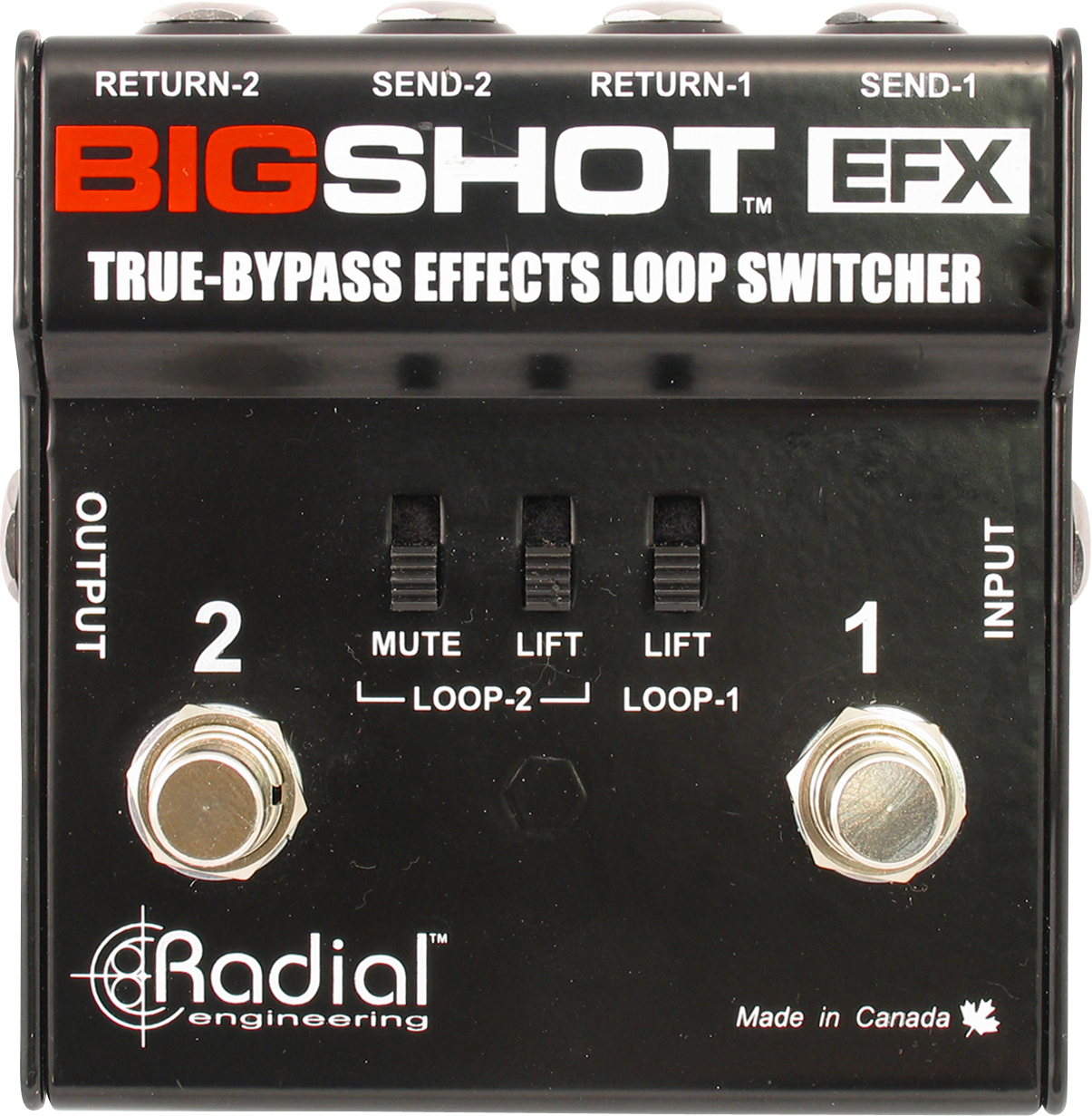 Radial Radial BigShot EFX Loop Selector Effects Pedal