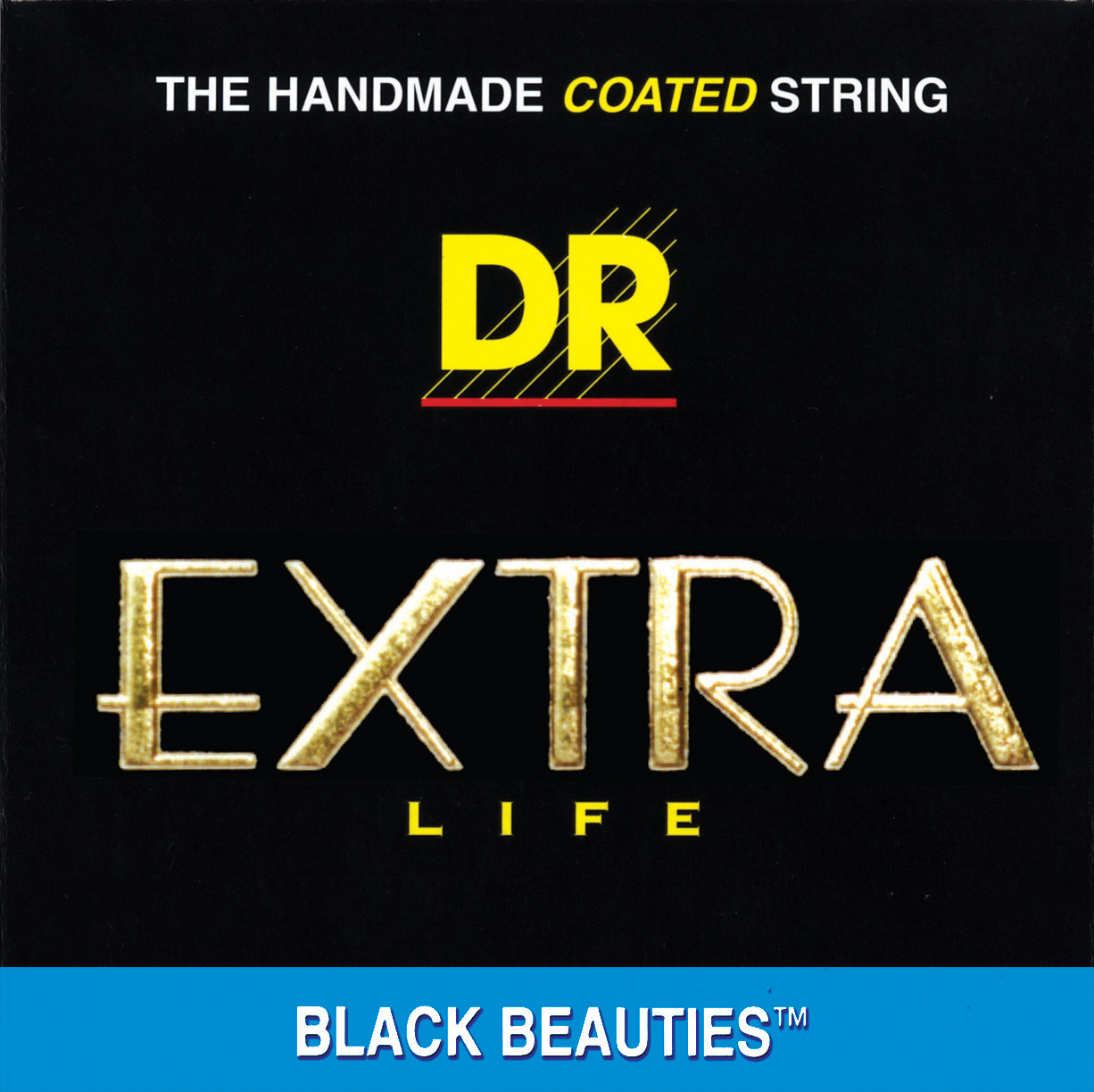 DR Strings DR Strings BK-B45 Black Beauties Electric Bass Strings (45-105)