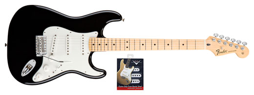 Fender Fender Standard Stratocaster Maple Electric Guitar and Texas Special Pickup Set - Black