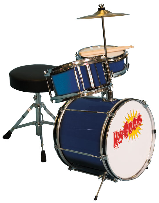 Cannon Percussion Cannon Percussion Ka-Boom Mini Drum Kit, 3-Piece - Blue