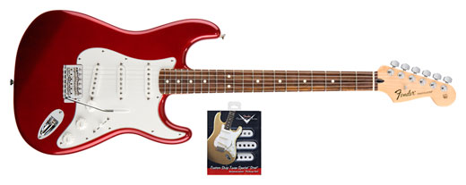 Fender Fender Standard Stratocaster Rosewood Electric Guitar and Texas Special Pickup Set - Candy Apple Red