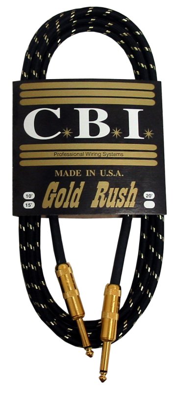 CBI CBI Gold Rush Instrument Guitar Cable (10 Foot)