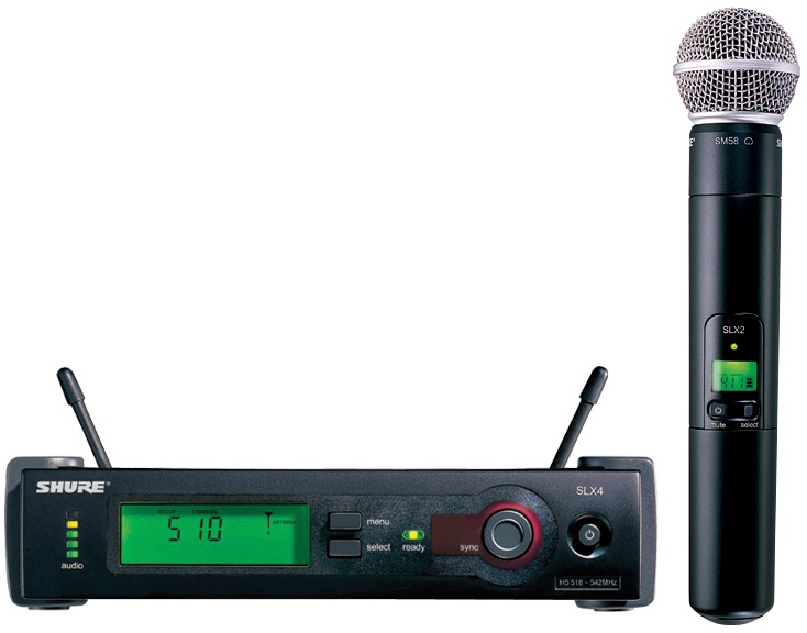 Shure Shure SLX UHF Wireless System, SM58 Handheld Microphone