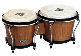 Latin Percussion Latin Percussion CP221 Wooden Bongos - Dark Wood