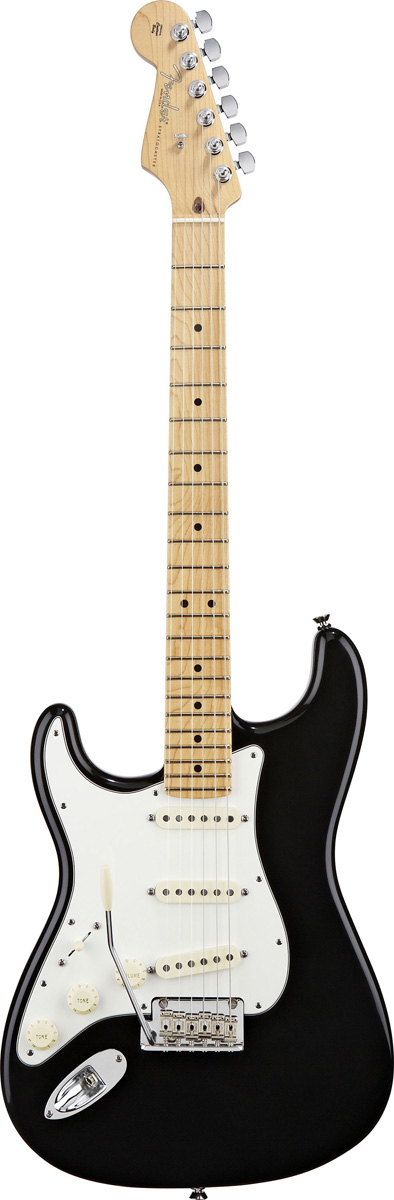 Fender Fender 2012 American STD Stratocaster Left-Handed Guitar, Maple - Black