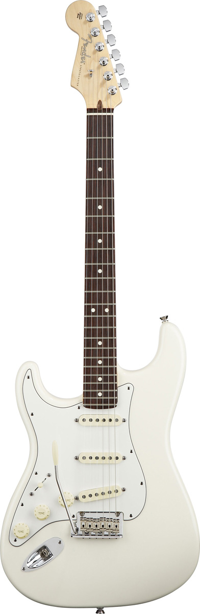 Fender Fender 2012 American STD Stratocaster Left-Handed Guitar, Rosewood - Olympic White