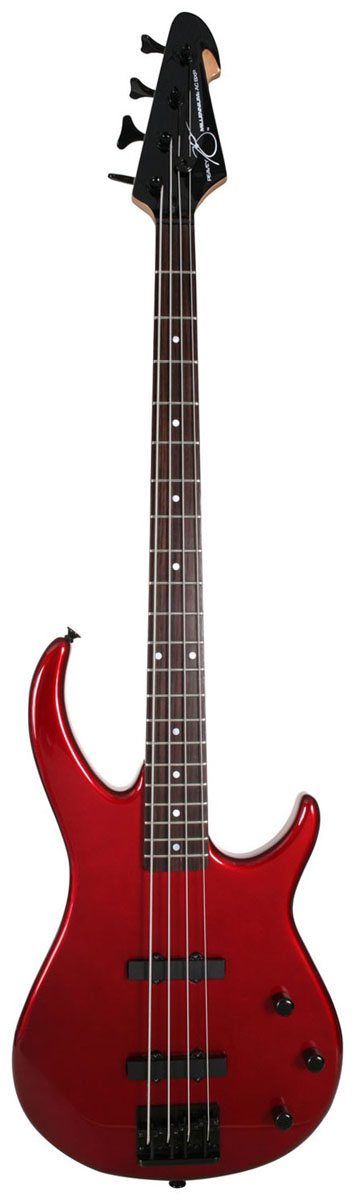 Peavey Peavey Millennium Quilt Top BXP Electric Bass Guitar, 4 String - Metallic Red