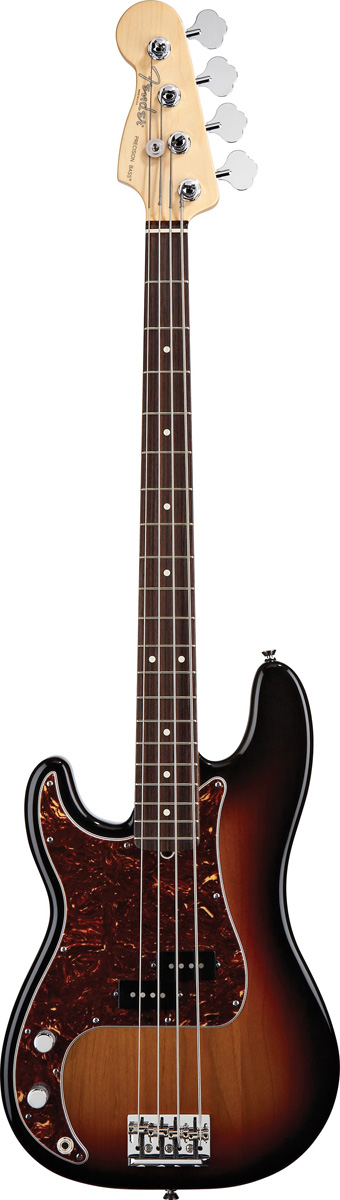 Fender Fender 2012 American STD Precision Left-Handed Electric Bass, RW - 3-Color Sunburst