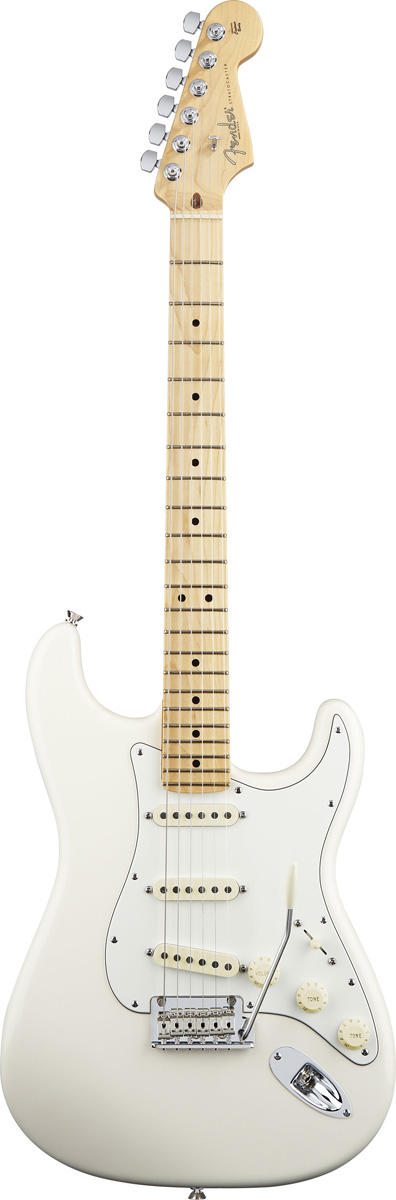 Fender Fender 2012 American Standard Stratocaster Electric Guitar, Maple - Olympic White