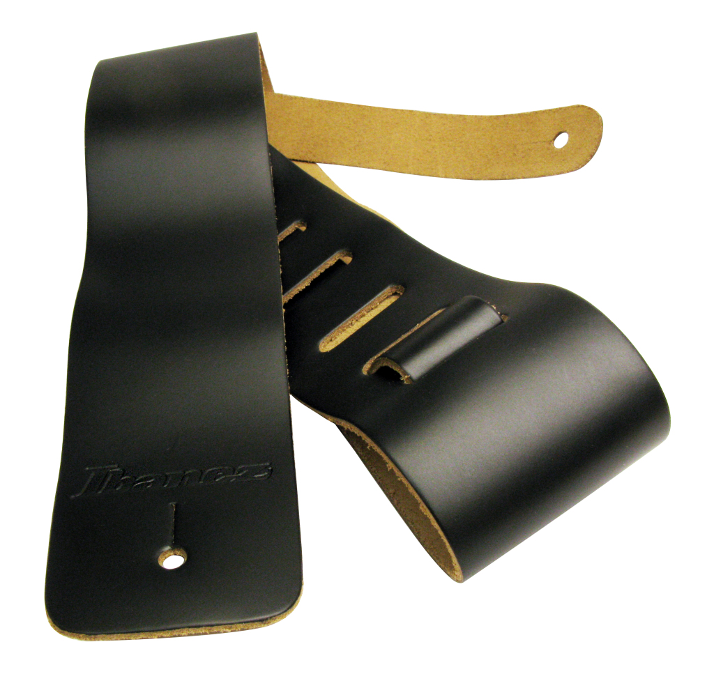 Ibanez Ibanez IS5 Guitar Strap, Leather - Black