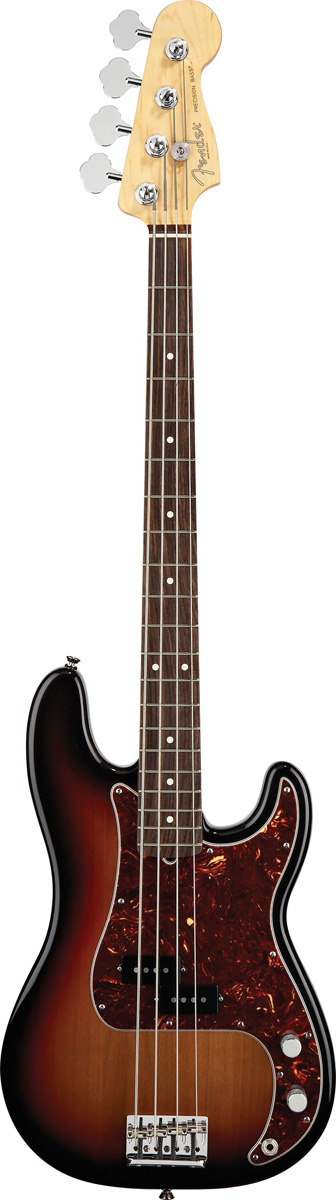 Fender Fender 2012 American Standard Precision Electric Bass, Rosewood - 3-Color Sunburst