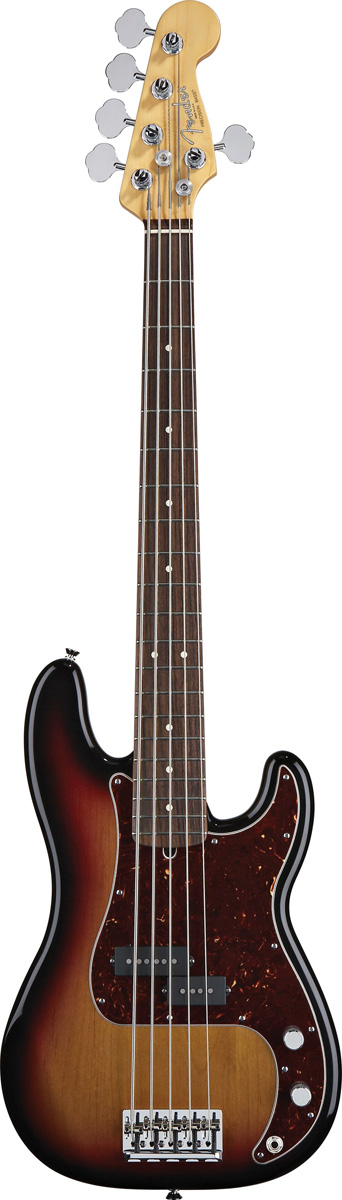Fender Fender 2012 American STD Precision V Electric Bass, 5-String RW - 3-Color Sunburst