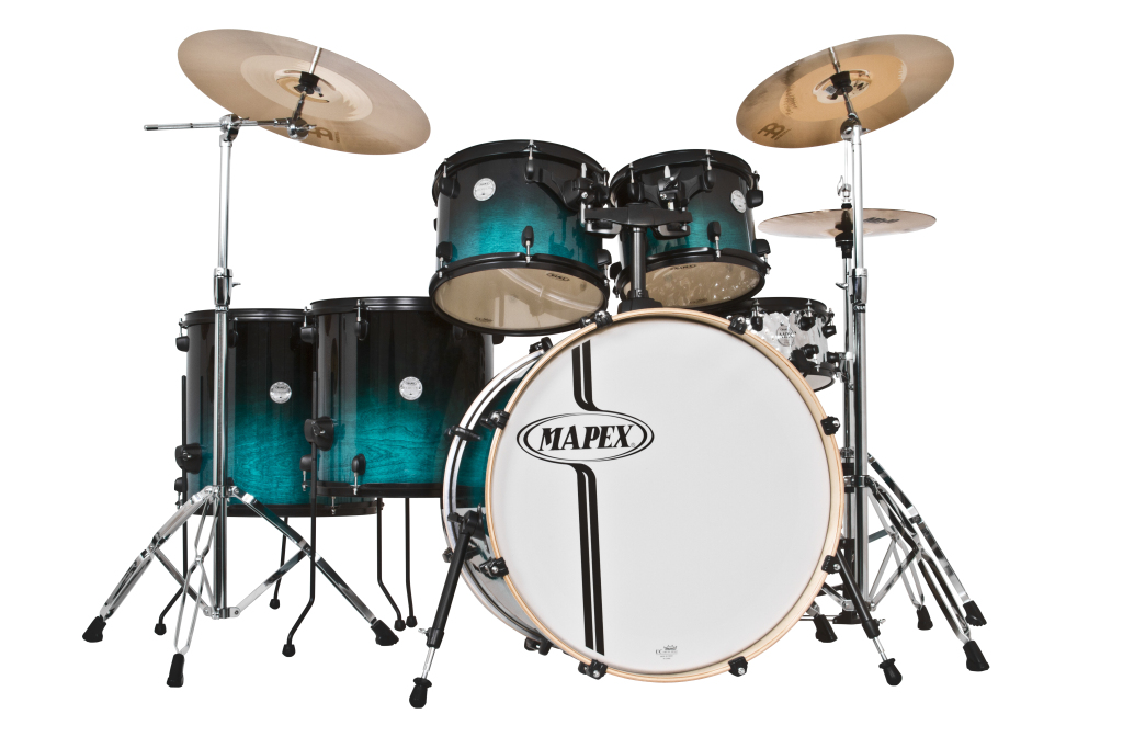 Mapex Mapex HZB628SJ Horizon Birch Drum Shell Kit, 6-Piece - Sapphire Fade