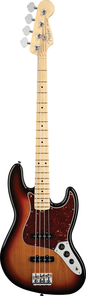 Fender Fender 2012 American Standard Jazz Electric Bass, Maple - 3-Color Sunburst