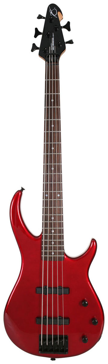 Peavey Peavey Millennium Quilt Top BXP Electric Bass Guitar, 5 String - Metallic Red