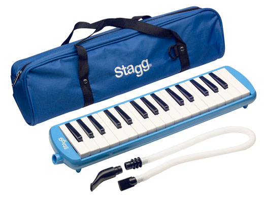 Stagg Stagg Melodica with Gig Bag, 32 Key - Blue