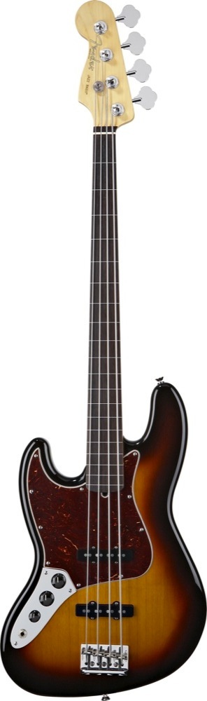 Fender Fender 2012 American Standard Jazz Left-Handed Electric Bass, RW - 3-Color Sunburst