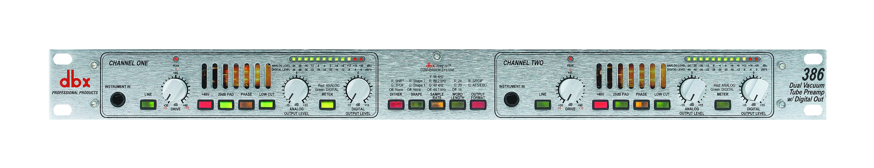 DBX dbx 386 Dual Tube Microphone Preamplifier