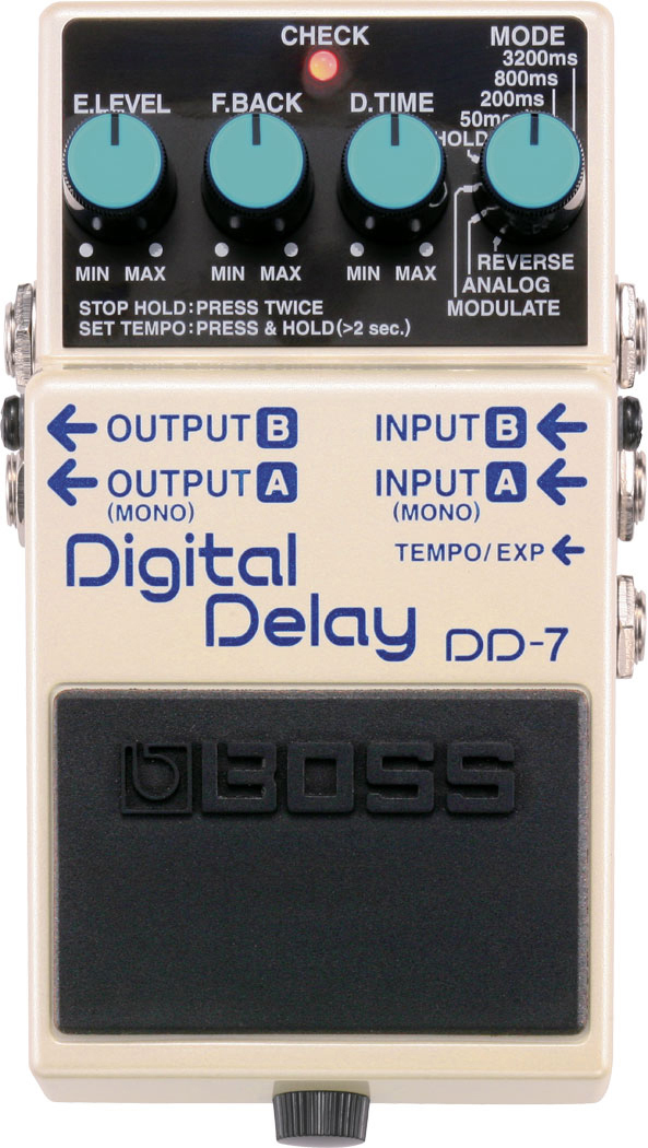Boss Boss DD-7 Digital Delay Effects Pedal, Stereo