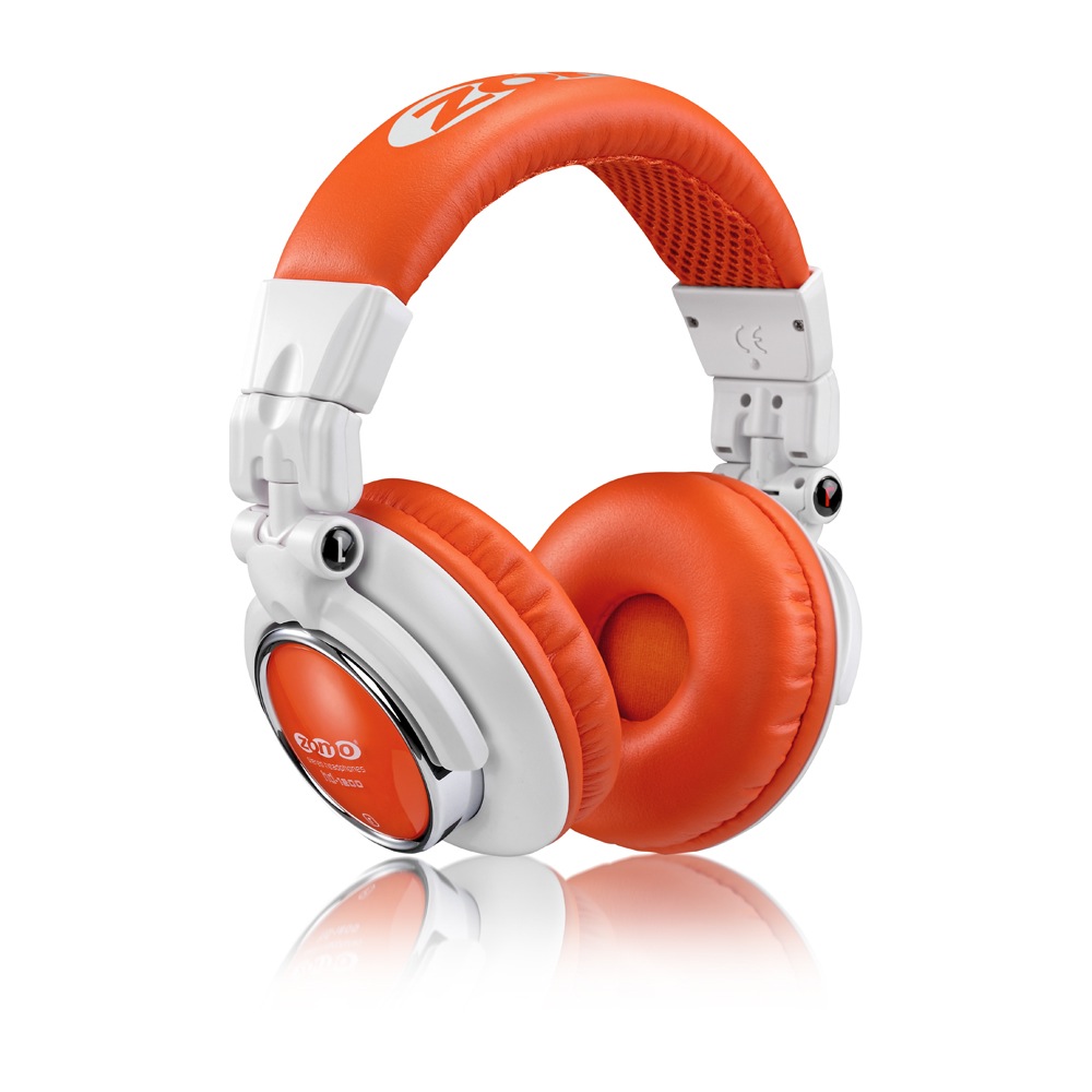Zomo Zomo HD-1200 DJ Headphones - White and Orange