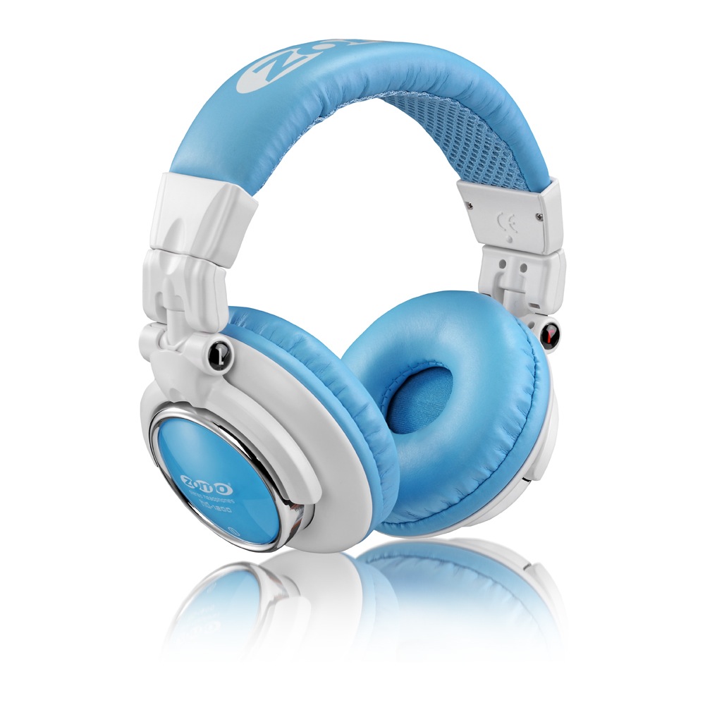 Zomo Zomo HD-1200 DJ Headphones - White and Blue