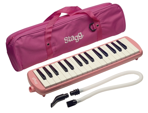 Stagg Stagg Melodica with Gig Bag, 32 Key - Pink