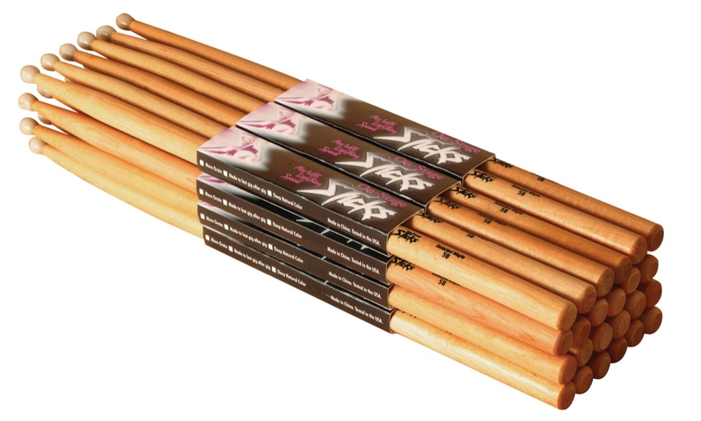 On-Stage On-Stage American Hickory Wood Drumsticks (2B)