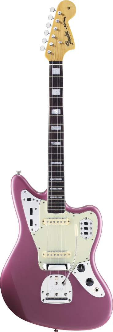 Fender Fender 50th Anniversary Jaguar Electric Guitar with Case - Burgundy Mist Metallic