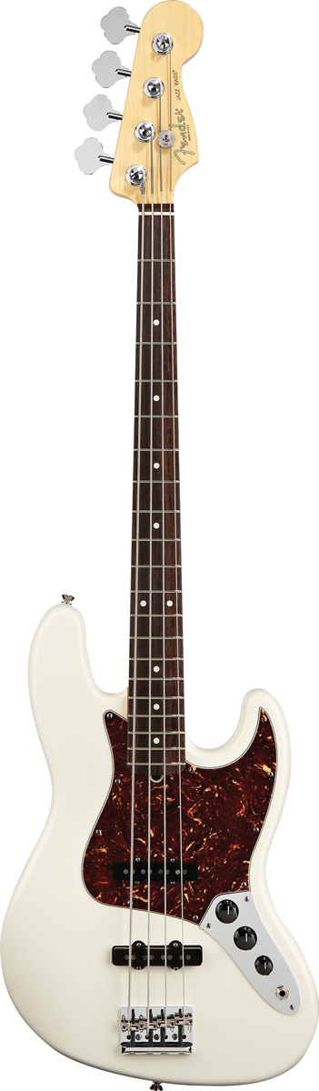 Fender Fender 2012 American Standard Jazz Electric Bass, Rosewood - Olympic White