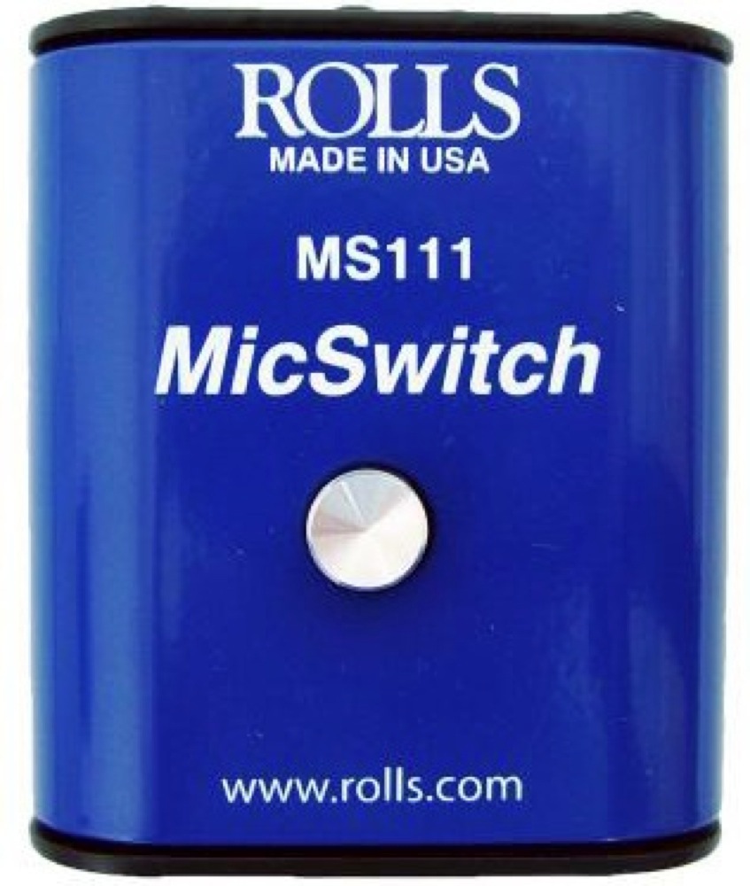 Rolls Rolls MS111 Momentary/Latching Microphone Muting Switch