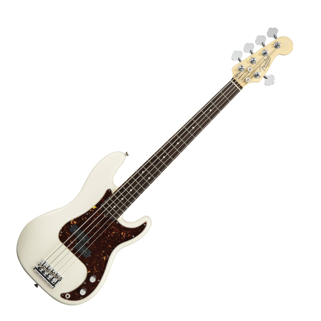 Fender Fender 2012 American STD Precision V Electric Bass, 5-String RW - Olympic White