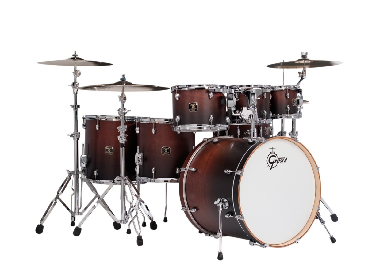 Gretsch Guitars and Drums Gretsch CMT-E826P Catalina Maple 6-Piece Drum Shell Kit - Satin Walnut Fade