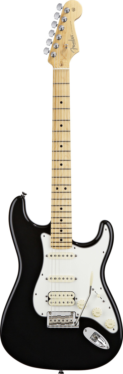Fender Fender 2012 American Standard Stratocaster HSS Electric Guitar, MN - Black